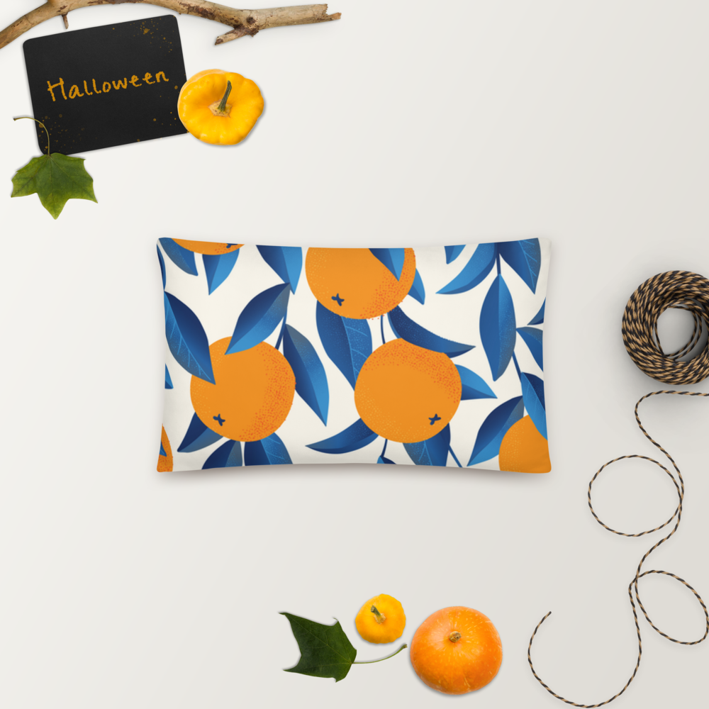 Orange Citrus Decorative Pillow