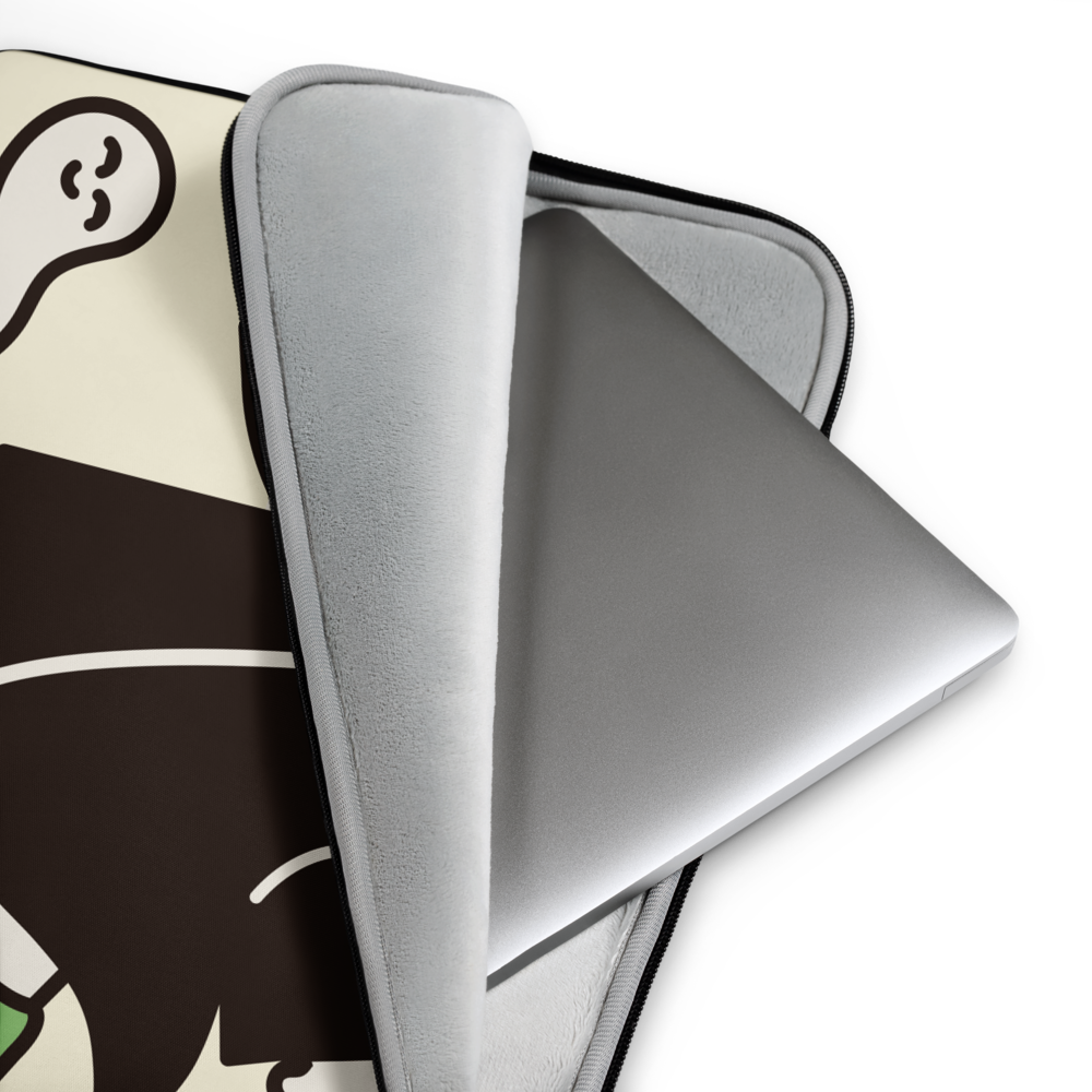 Roller Skating Ghost Laptop Sleeve