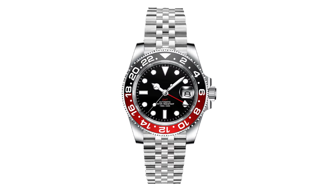 Reloj GMT Automático 40mm – Diseño Clásico de Alta Gama con Bisel Bicolor
