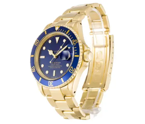 Reloj a Pila Estilo Submariner Gold 40mm en Acero Inoxidable 316L Réplica Visual 1 a 1