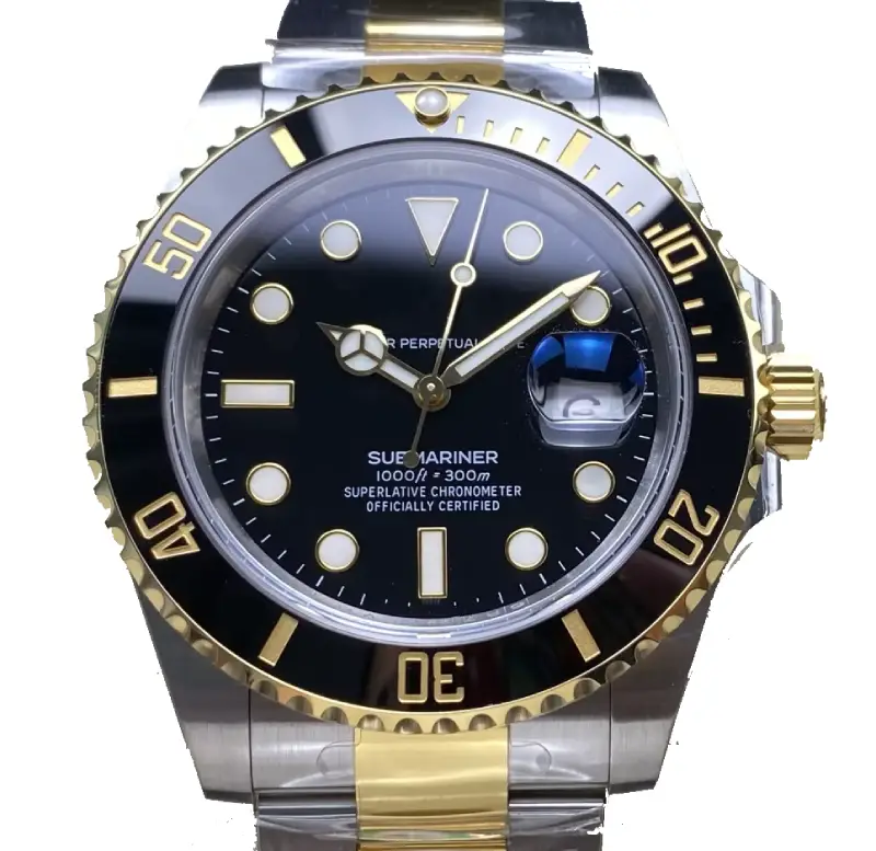 Reloj Automático 40mm – Estilo Submariner con Bisel Cerámico y Resistencia al Agua