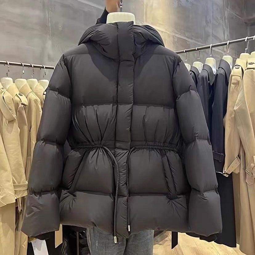 Women's beige puffer jacket