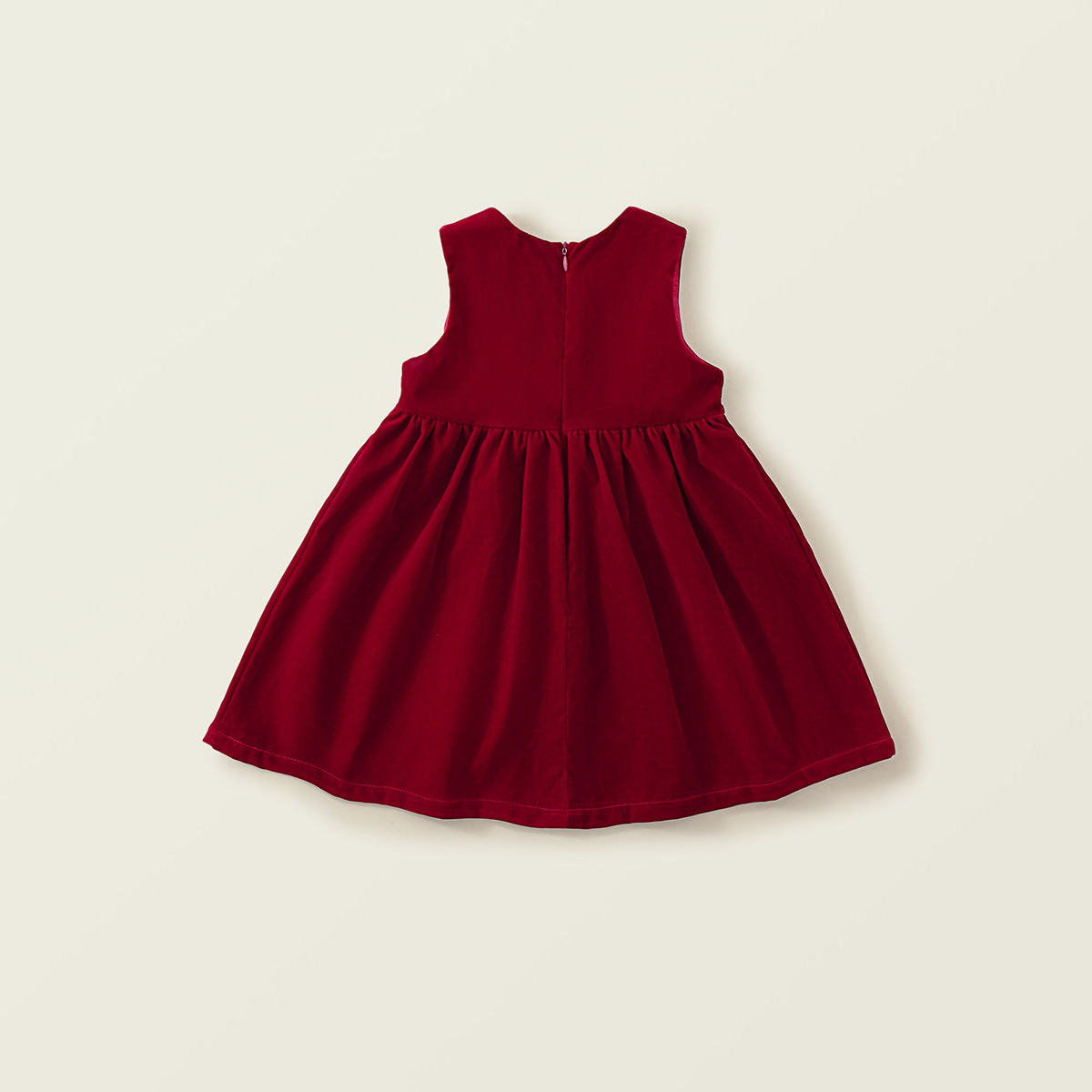 Velvet Red Girl's Dress