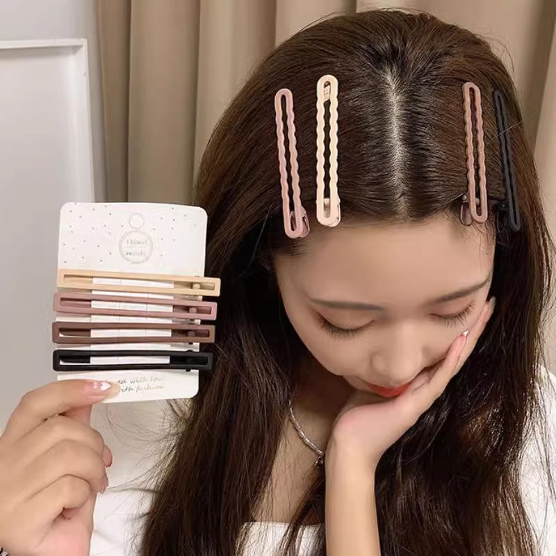Neutral-Colored Hair Clips Set