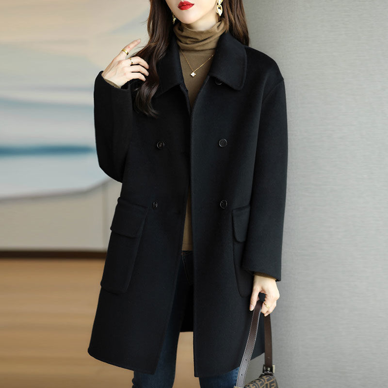 Elegant Wool Blend Overcoat