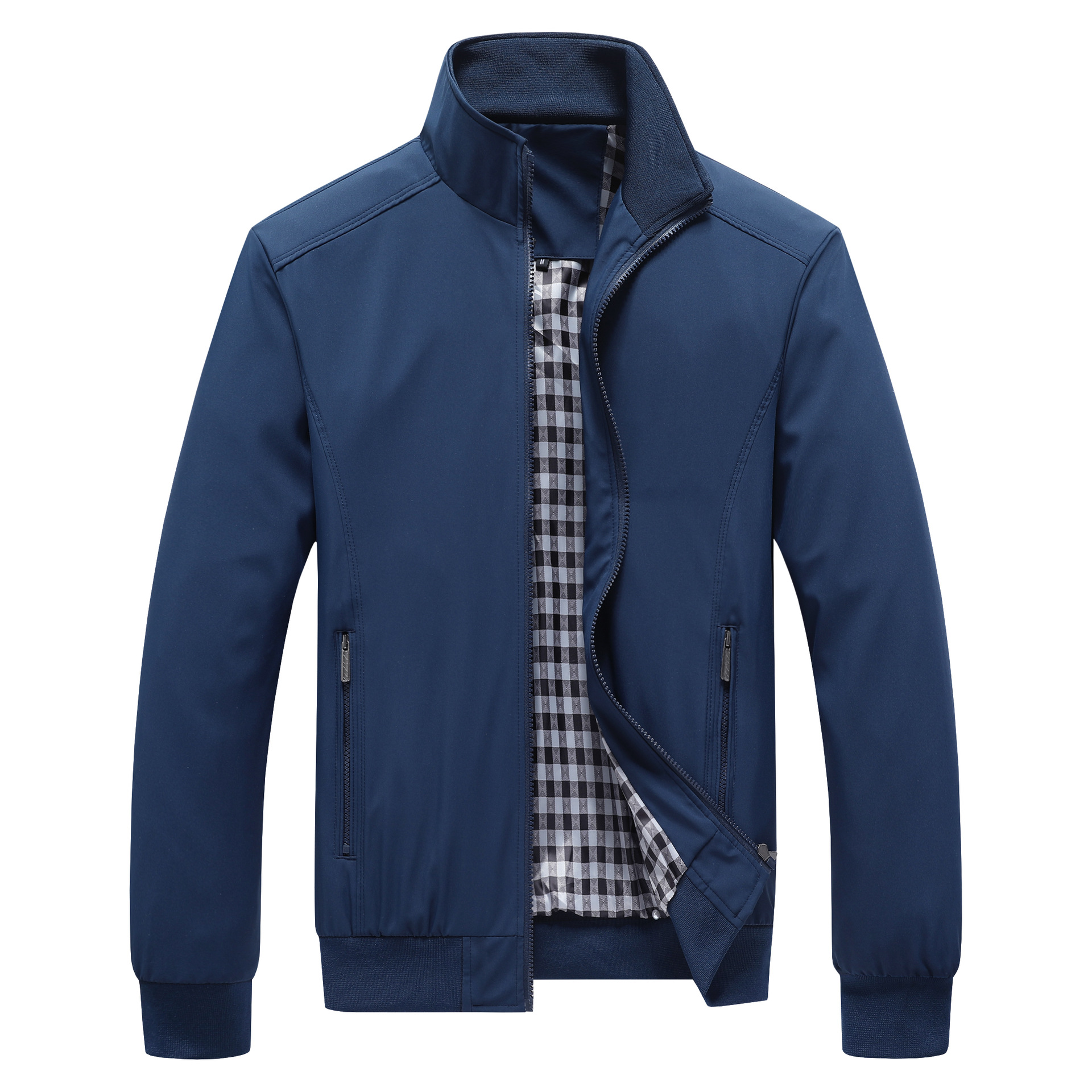 Men's Navy Blue Casual Jacket