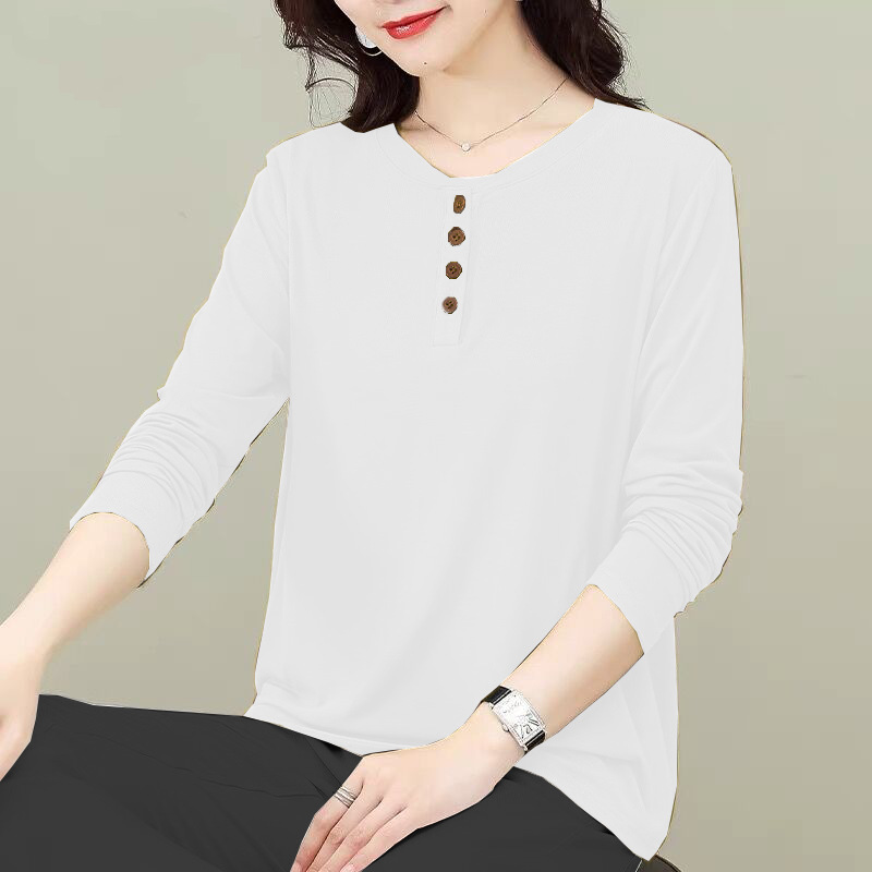 Women's Long Sleeve Henley Top