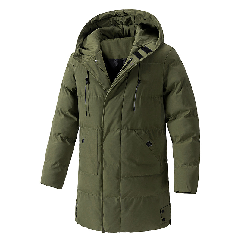 Men's black winter parka