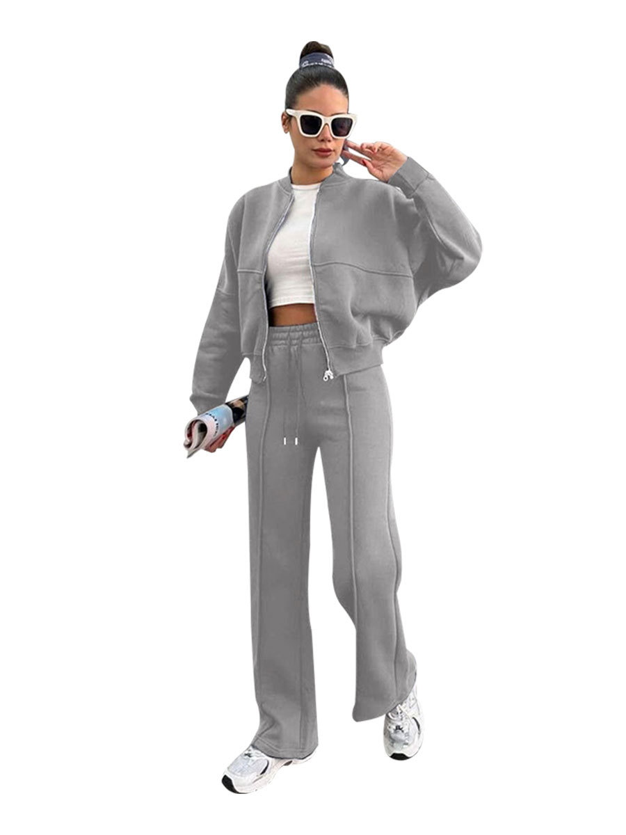 Women's Brown Two-Piece Lounge Set