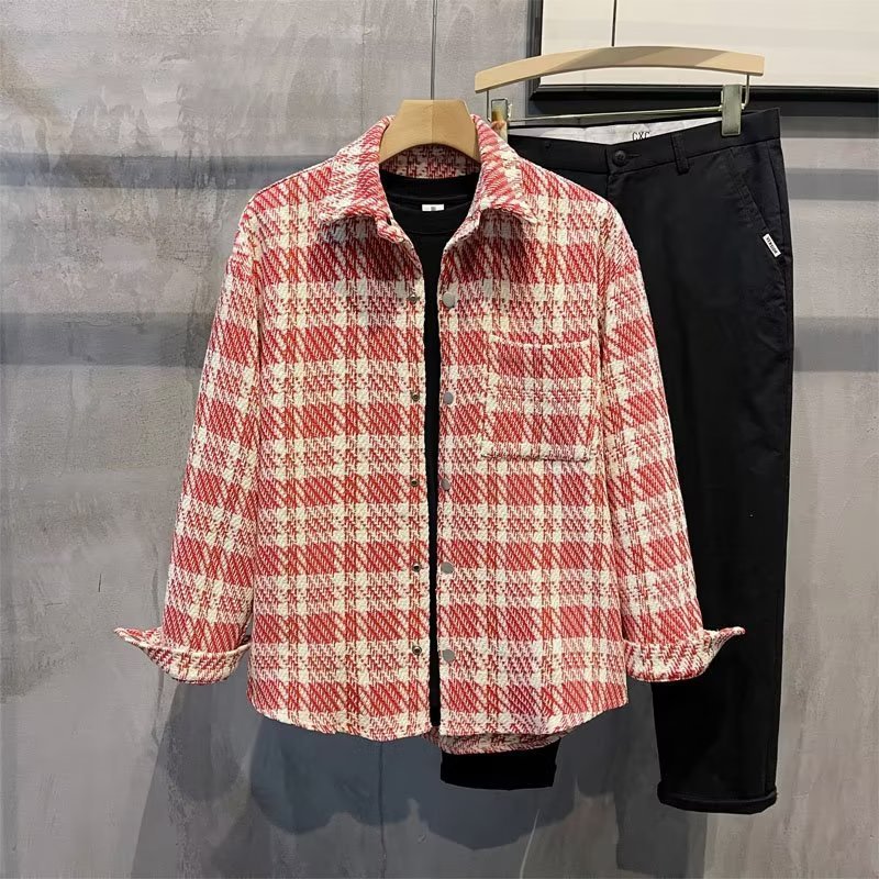 Blue Plaid Casual Shirt