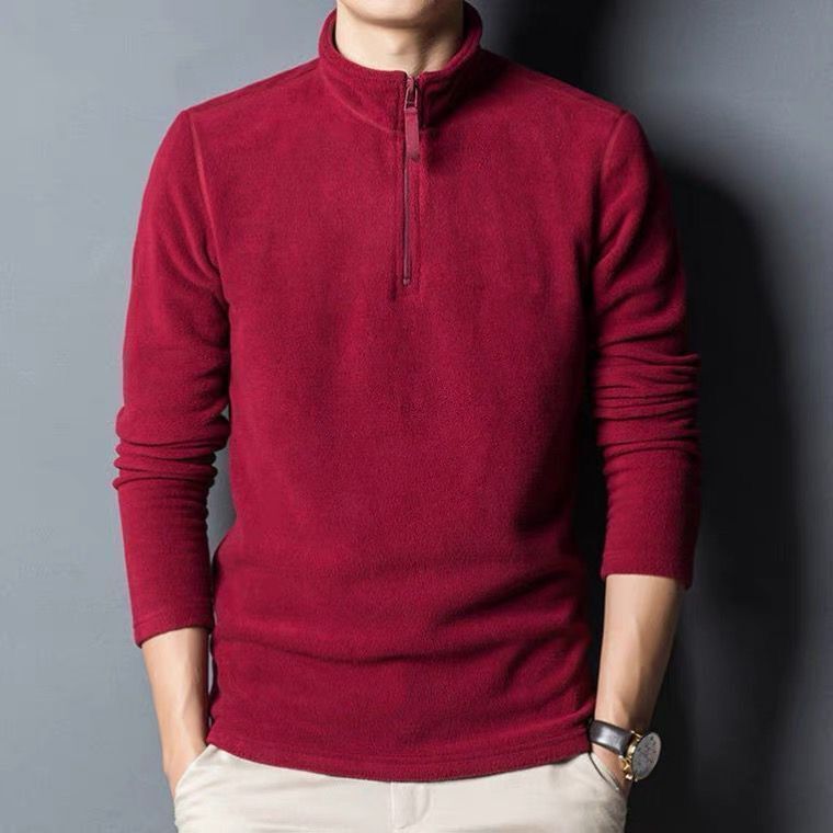 Men's Blue Fleece Pullover