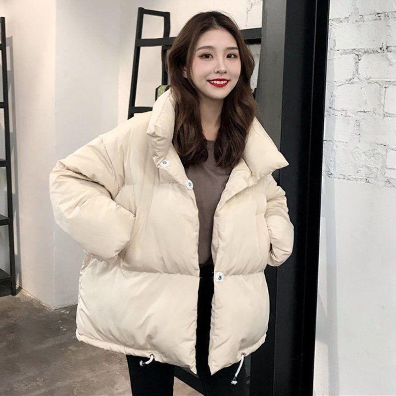 Women's Warm Beige Puffer Jacket