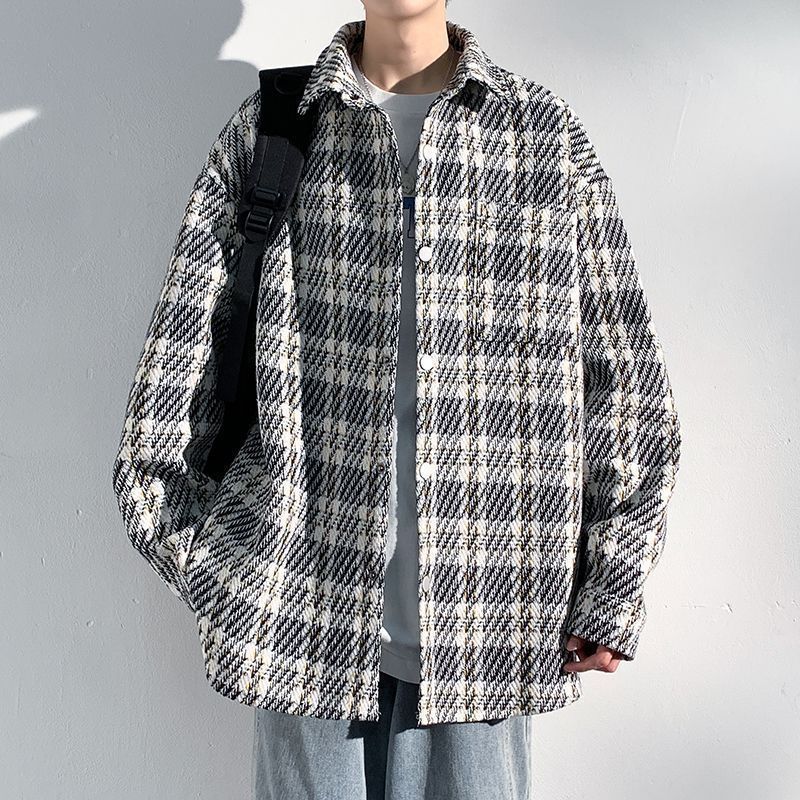 Blue Plaid Casual Shirt