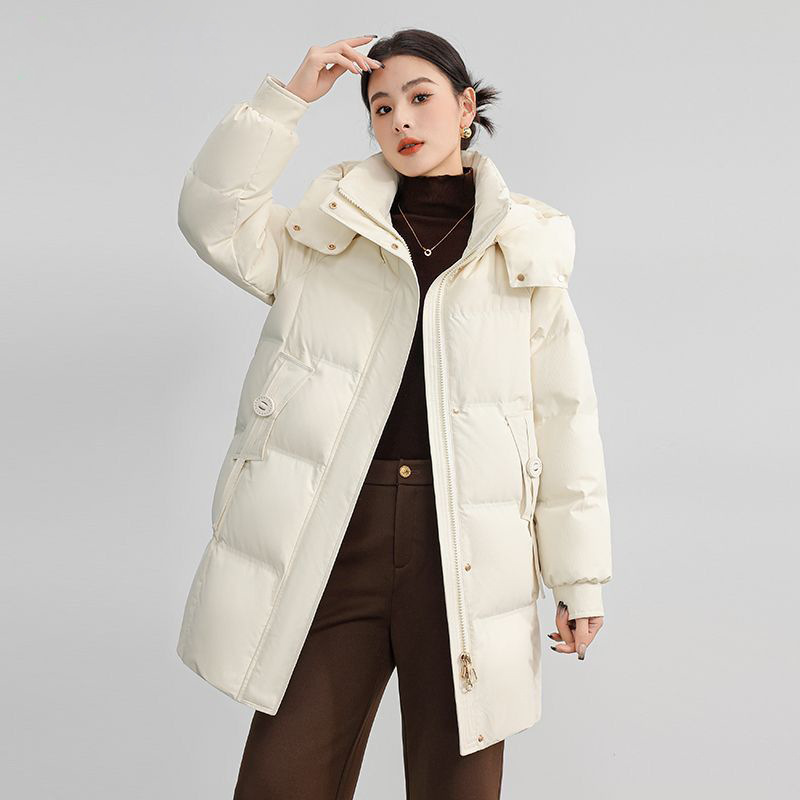 Women's White Puffer Jacket