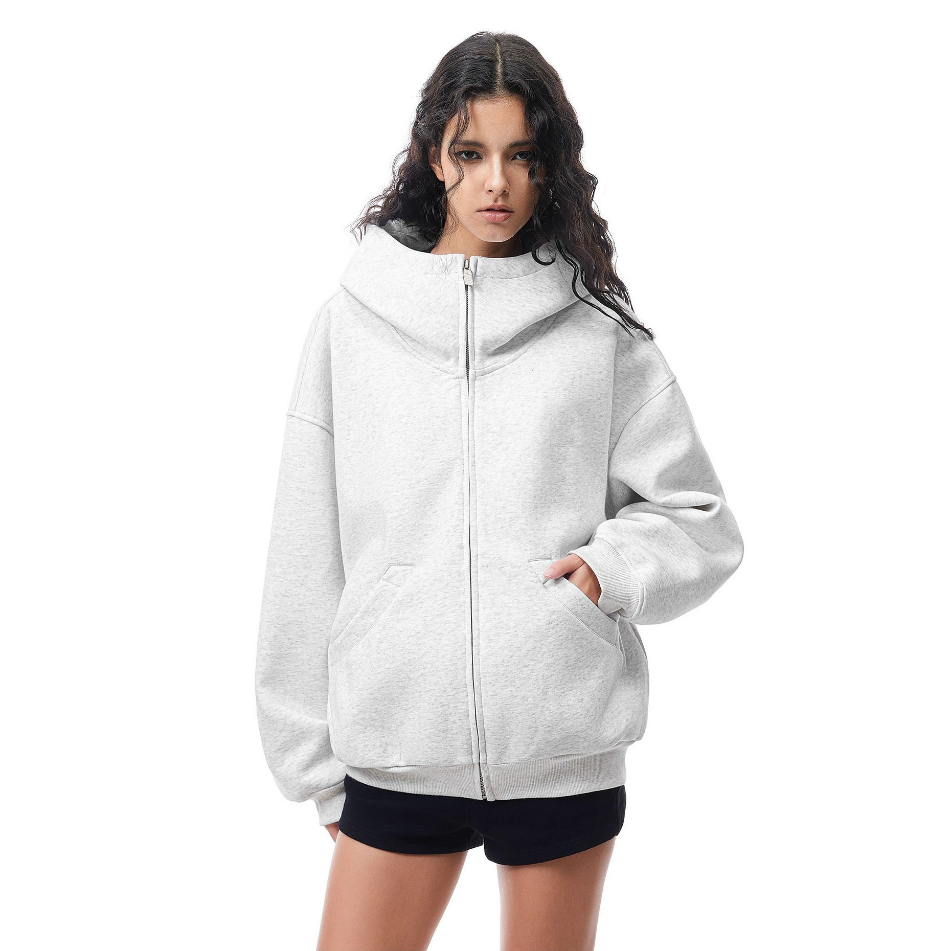 Oversized Zip-Up Hoodie