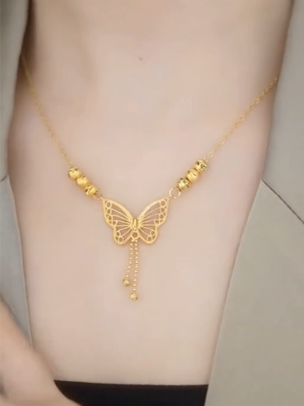 Elegant Butterfly Pendant Necklace