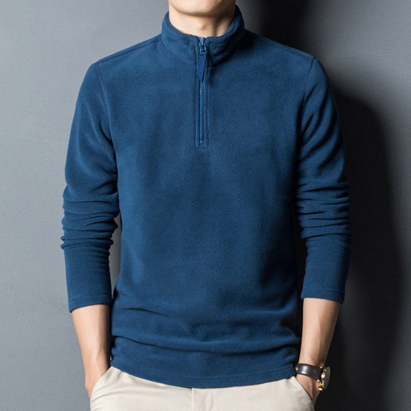 Men's Blue Fleece Pullover