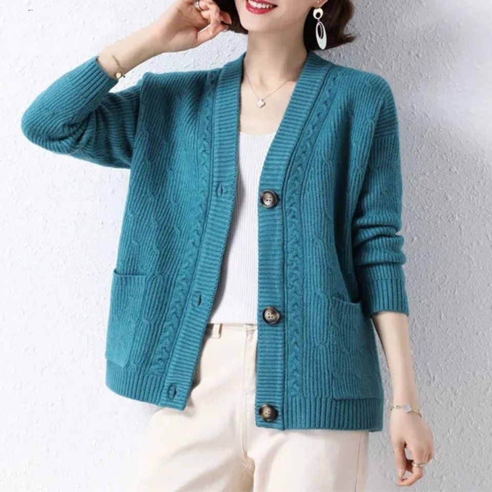 Blue Knit Cardigan