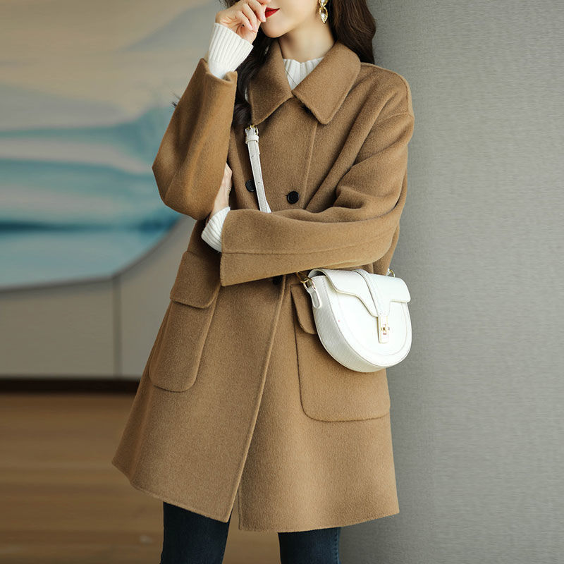 Elegant Wool Blend Overcoat