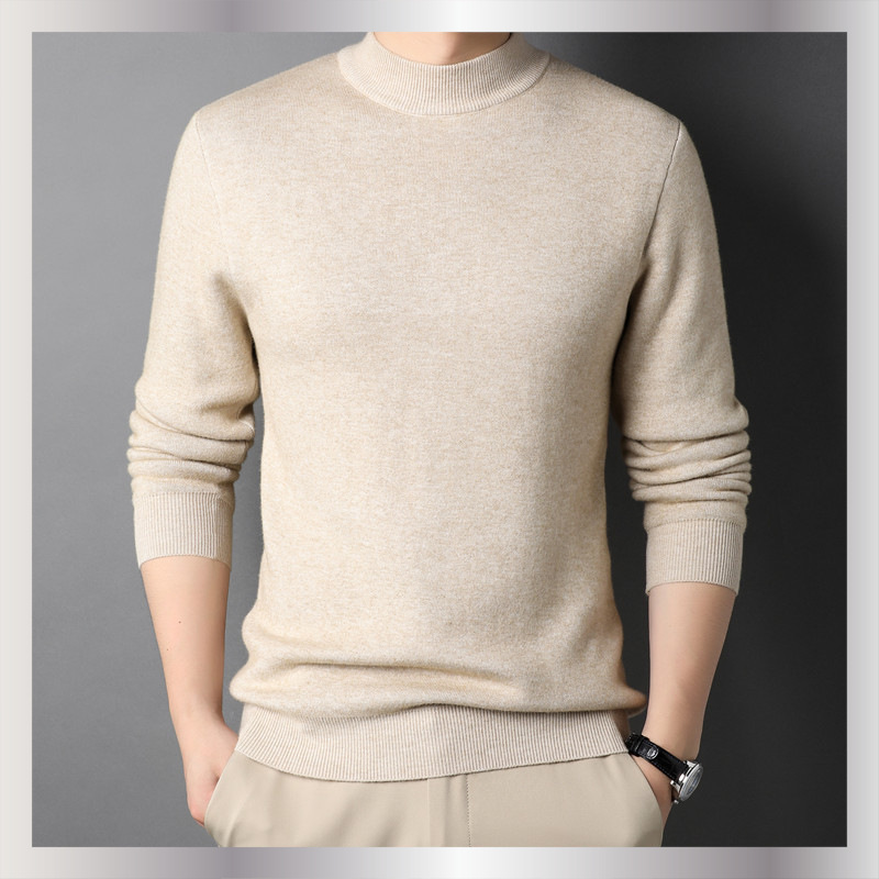 Men’s Beige Cashmere Sweater