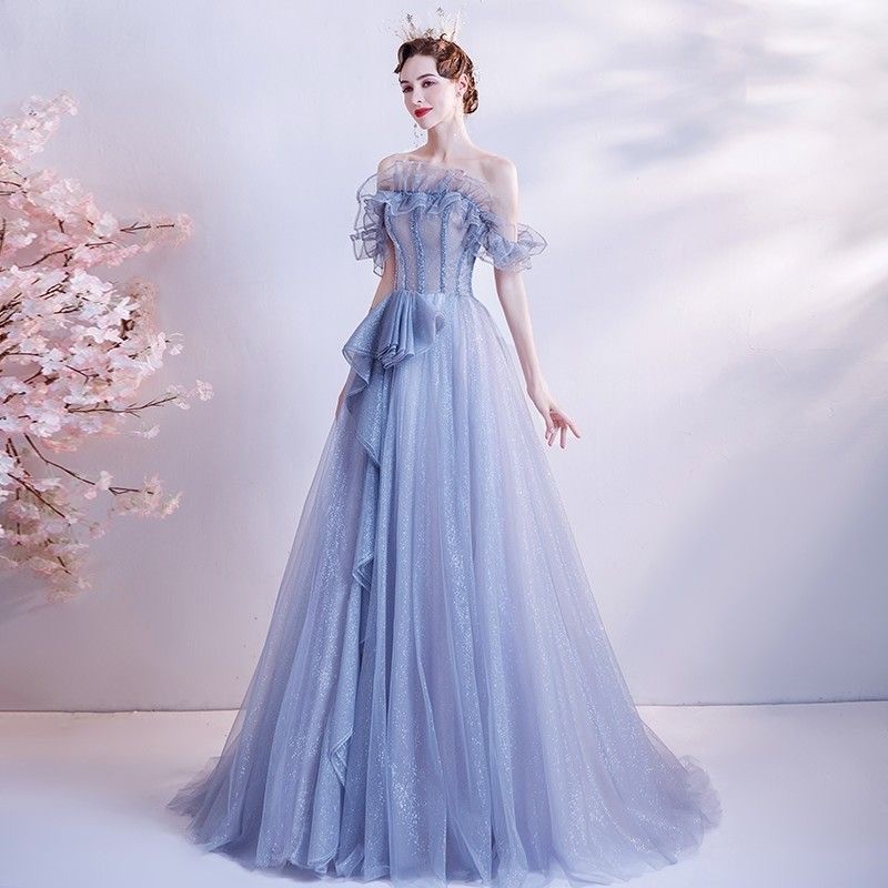 Elegant Off-Shoulder Evening Gown (Only One Left)