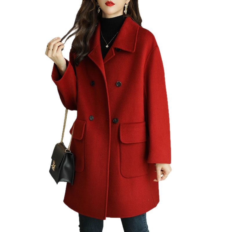 Elegant Wool Blend Overcoat