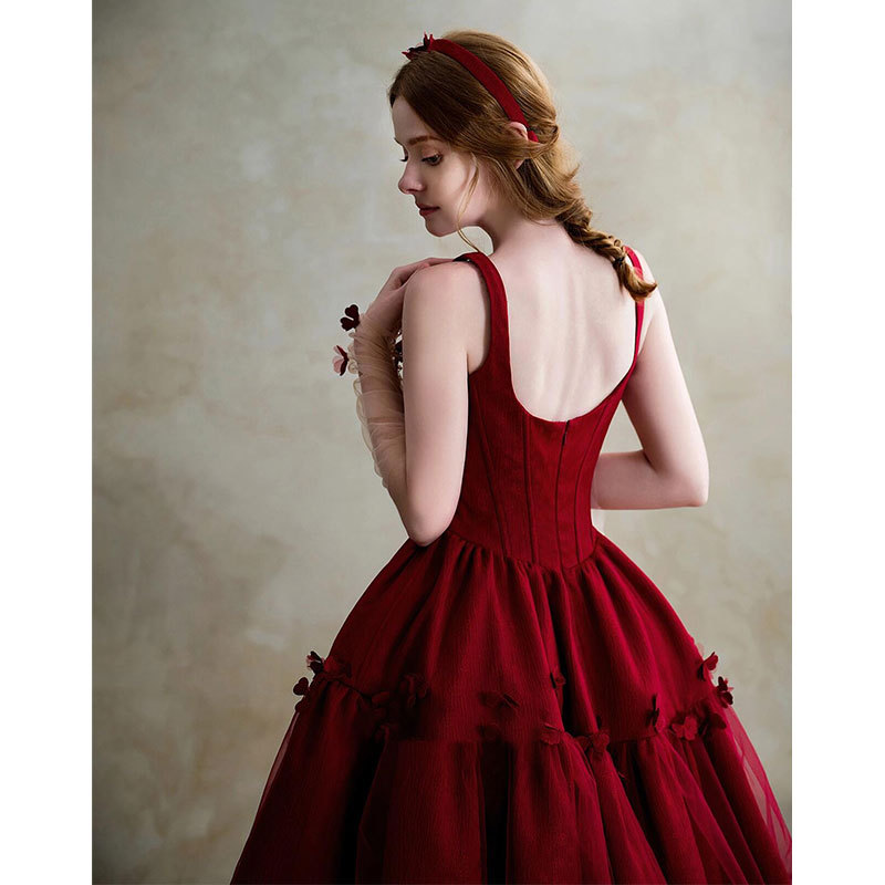 Elegant Red Evening Gown