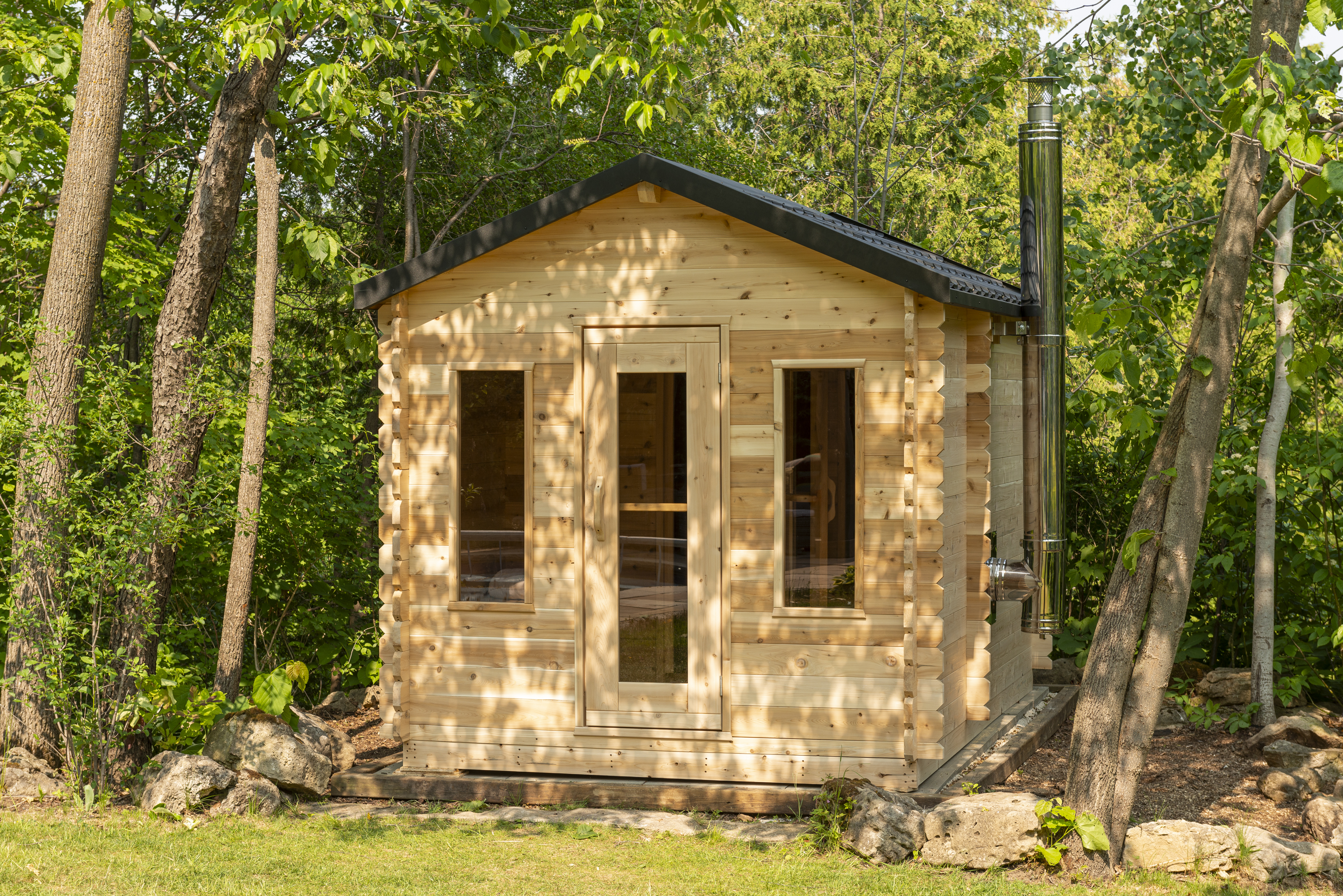 CT Georgian Cabin Sauna With Changeroom