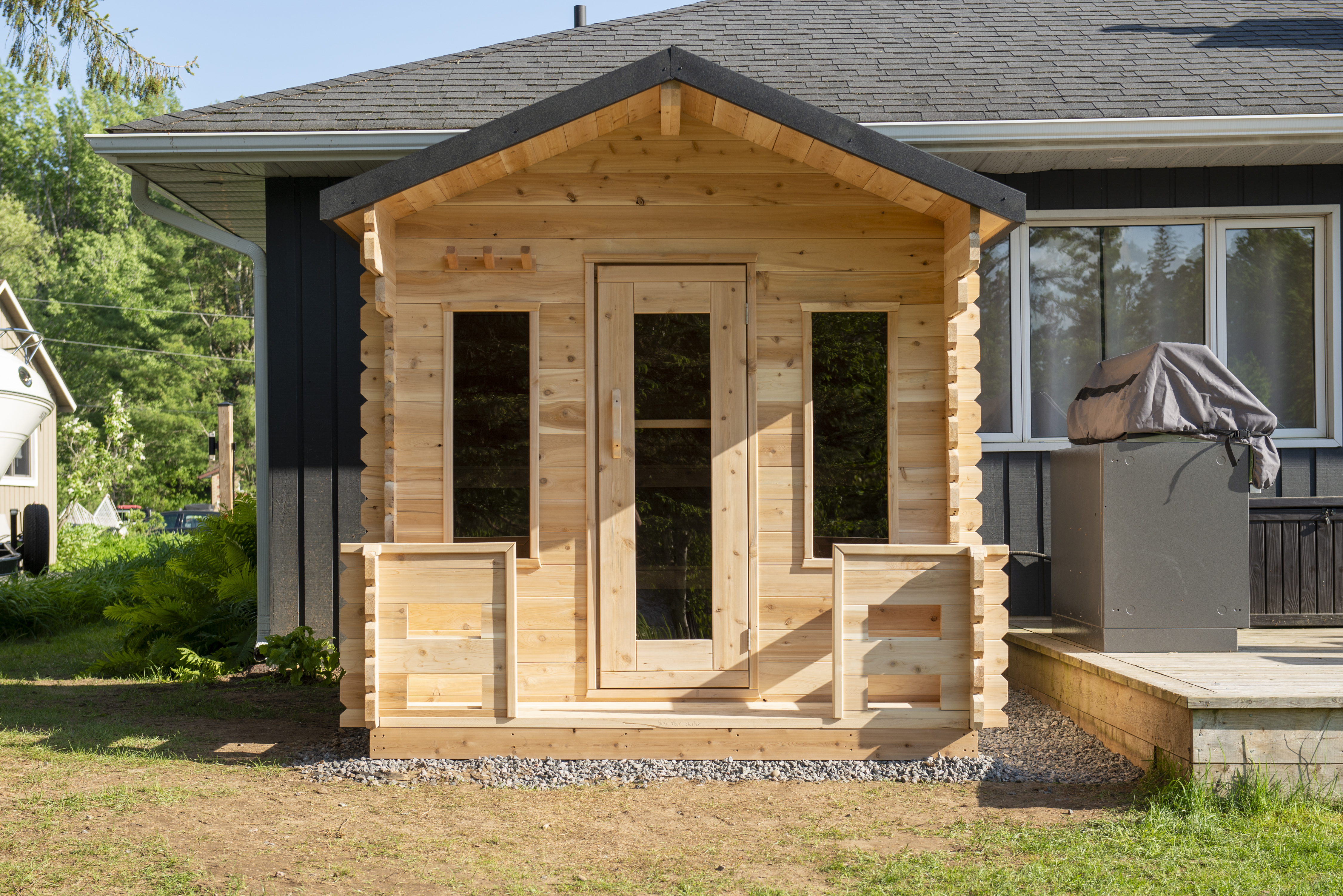 CT Georgian Cabin Sauna With Porch