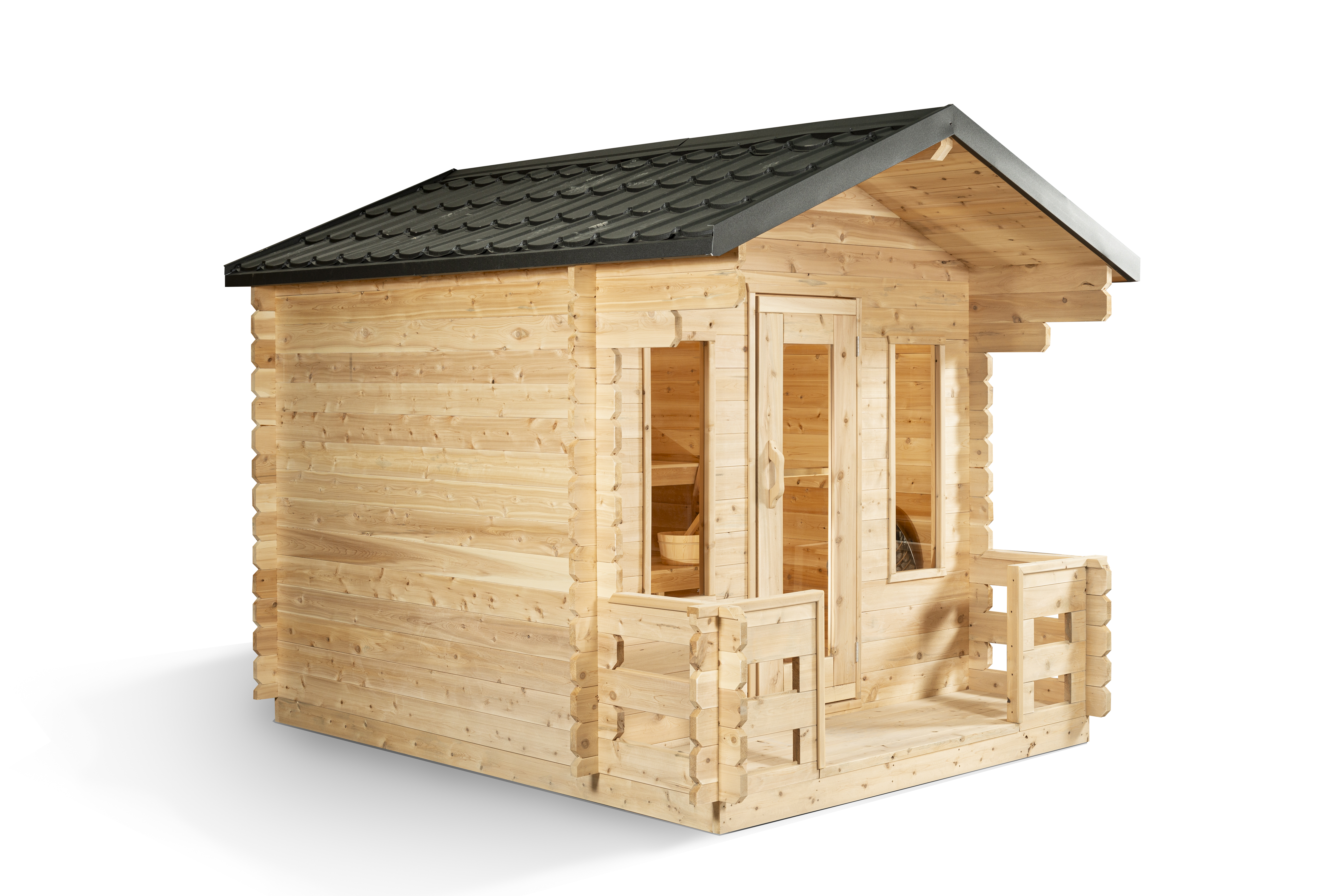 CT Georgian Cabin Sauna With Porch
