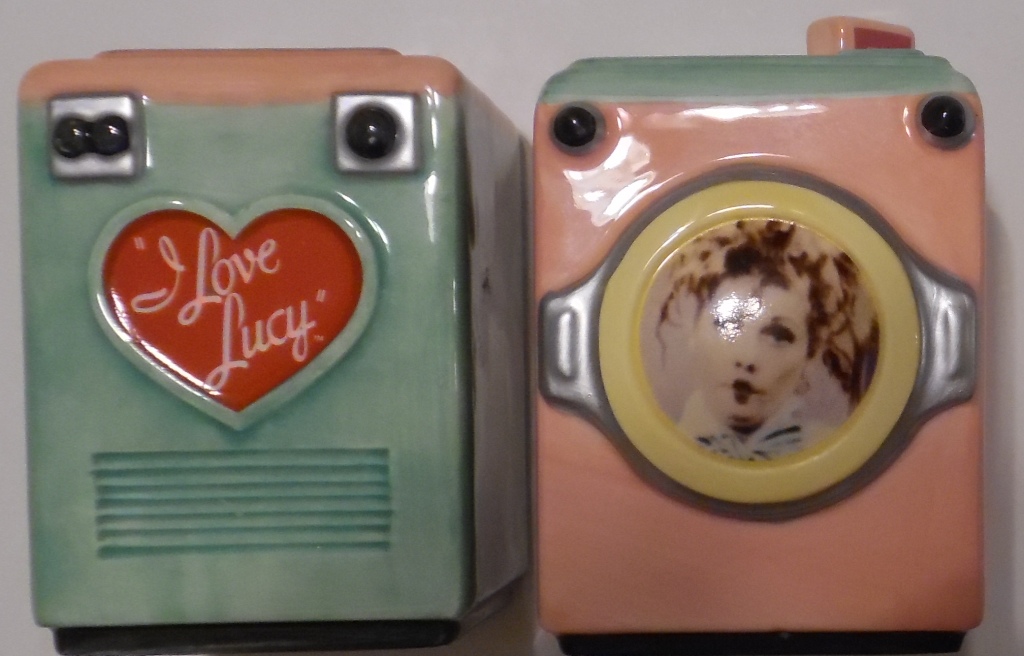 I Love Lucy Ceramic Salt & Pepper Shakers Pre-Owned