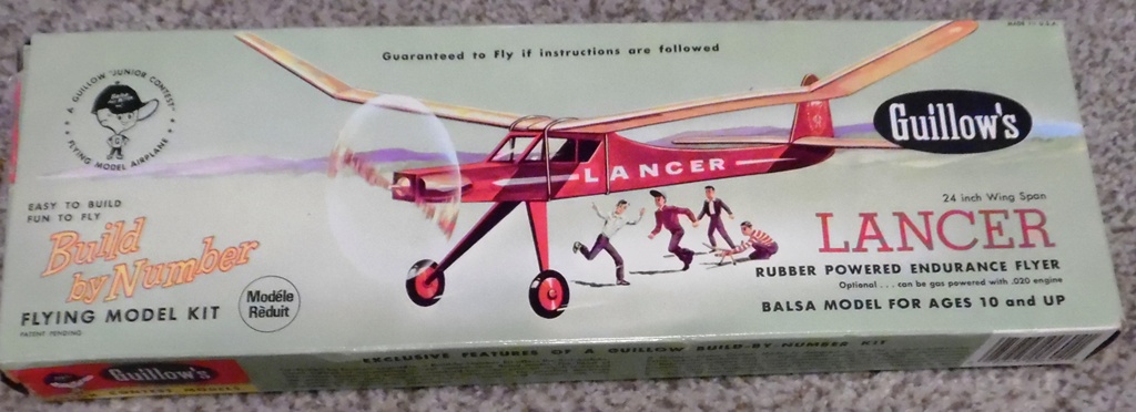 Guillow’s Lancer Endurance Flyer FLAW – MISSING PARTS Pre-Owned