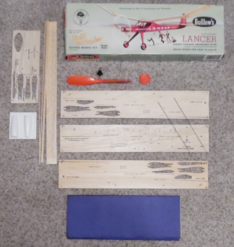 Guillow’s Lancer Endurance Flyer FLAW – MISSING PARTS Pre-Owned
