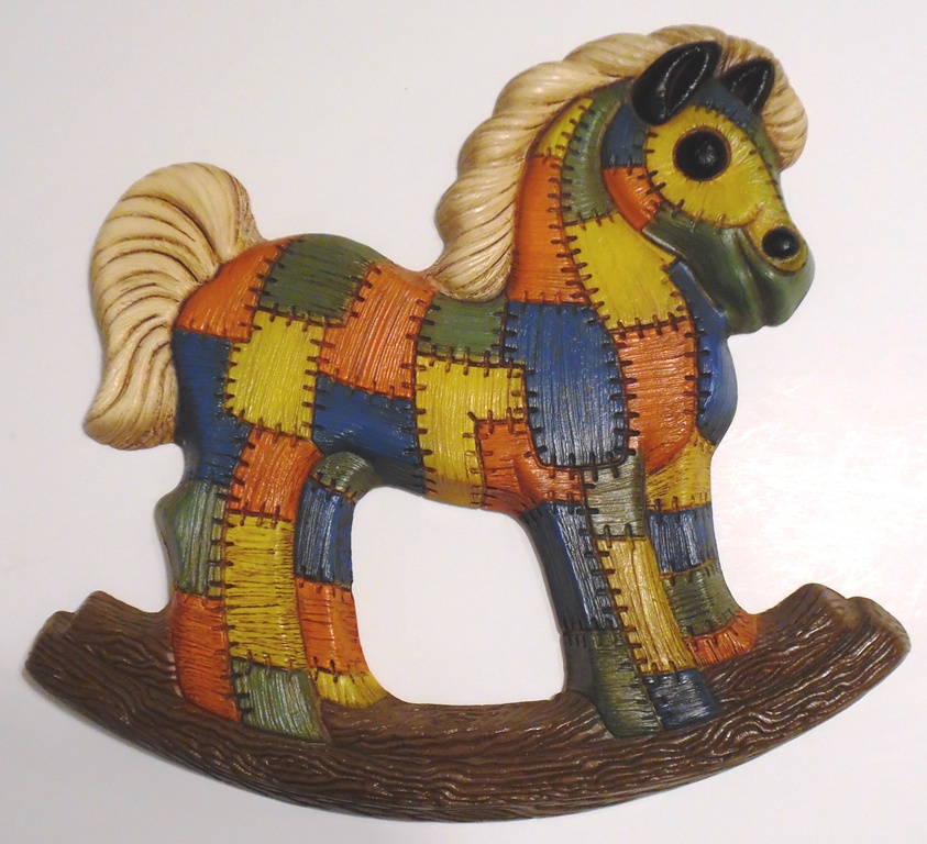 Rocking Horse Wall Art Decor Pre-Owned