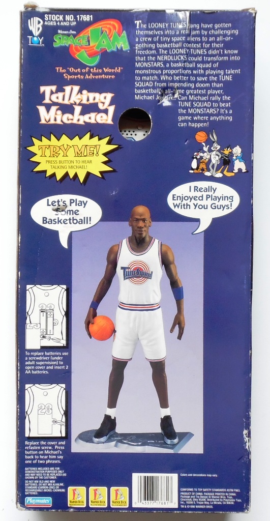 Talking Michael Jordan Space Jam Action Figure Pre -Owned