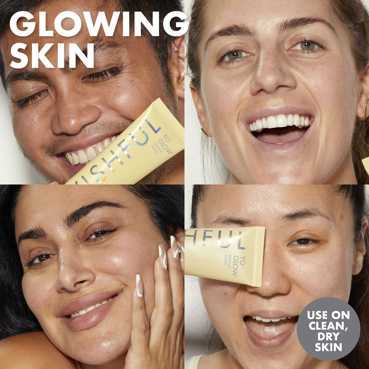 Yo Glow AHA & BHA Facial Enzyme Scrub