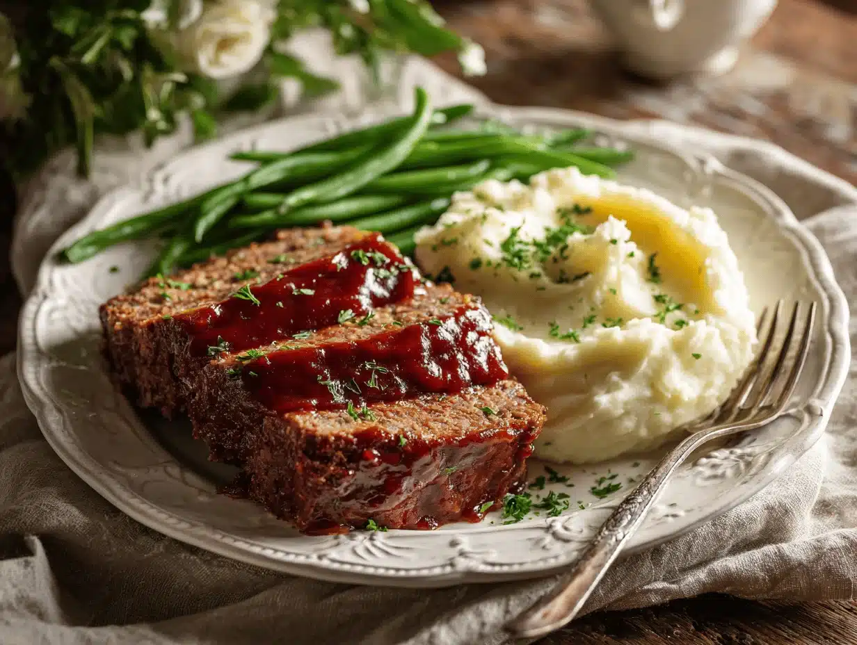 Old Fashioned Saucy Meatloaf