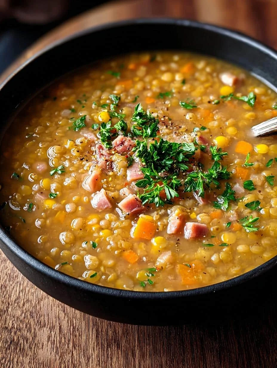 Ancient Grains, Ham Hock & Vegetable Soup