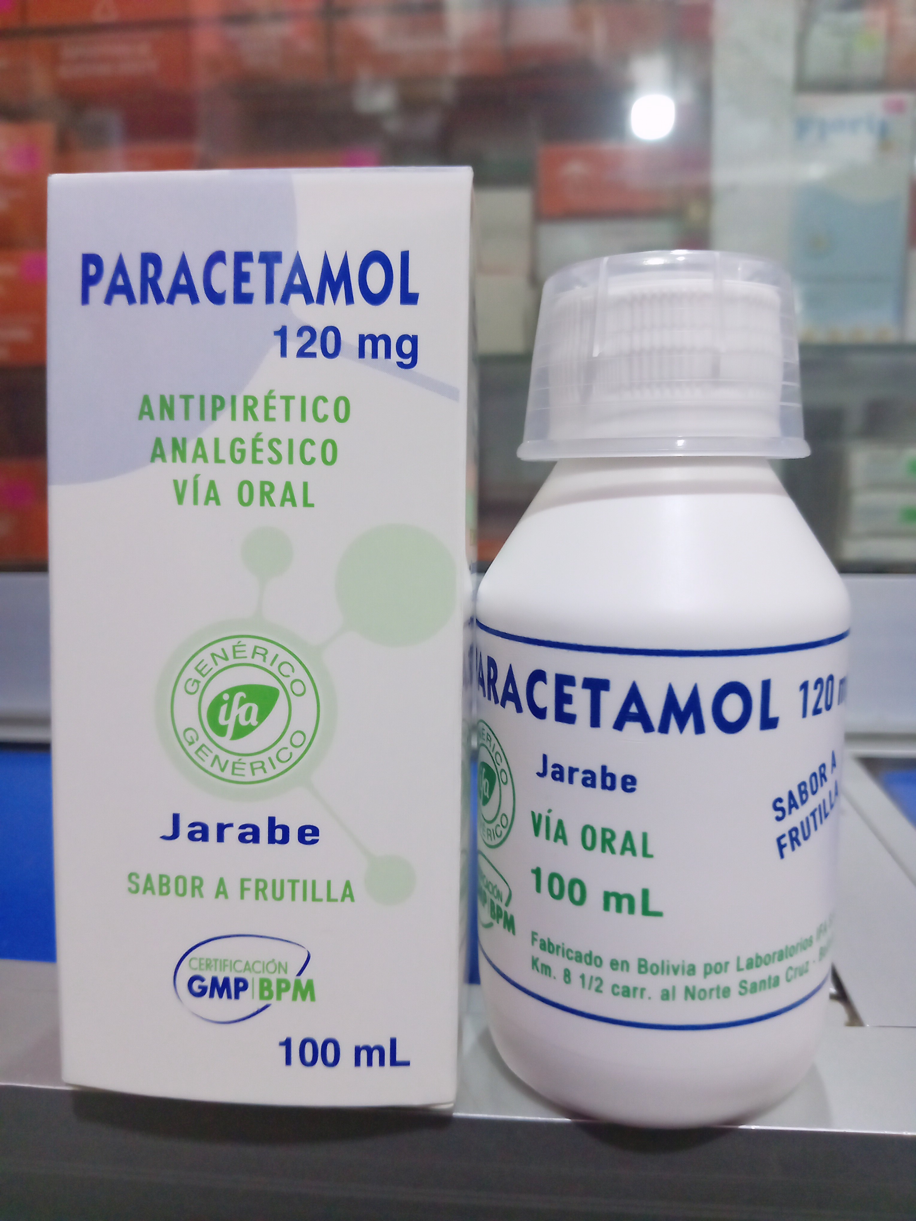 Paracetamol 120 mg jarabe X 100 ml 