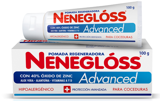 Neneglóss Pomada Regeneradora Advanced X Tubo 20G Oxido de zinc 25%-Aloe Vera-Alantoina
