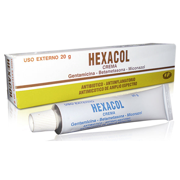 Hexacol Crema X Tubo 20g Gentamicina - Betametasona - Miconazol