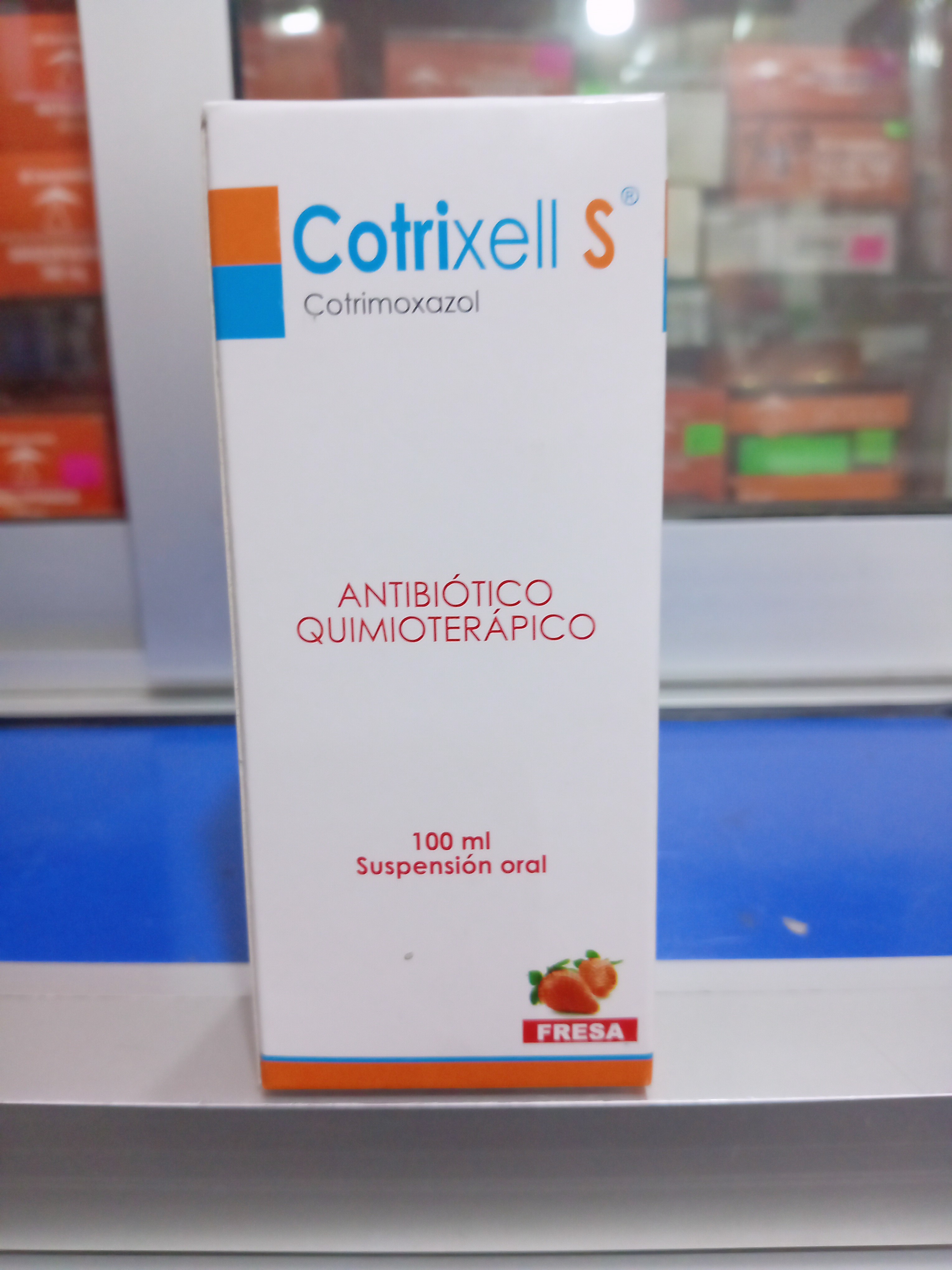 Cotrixell S jarabe X 100 ml Cotrimoxazol (Sulfametoxazol 200 mg Trimetoprima 40 mg)