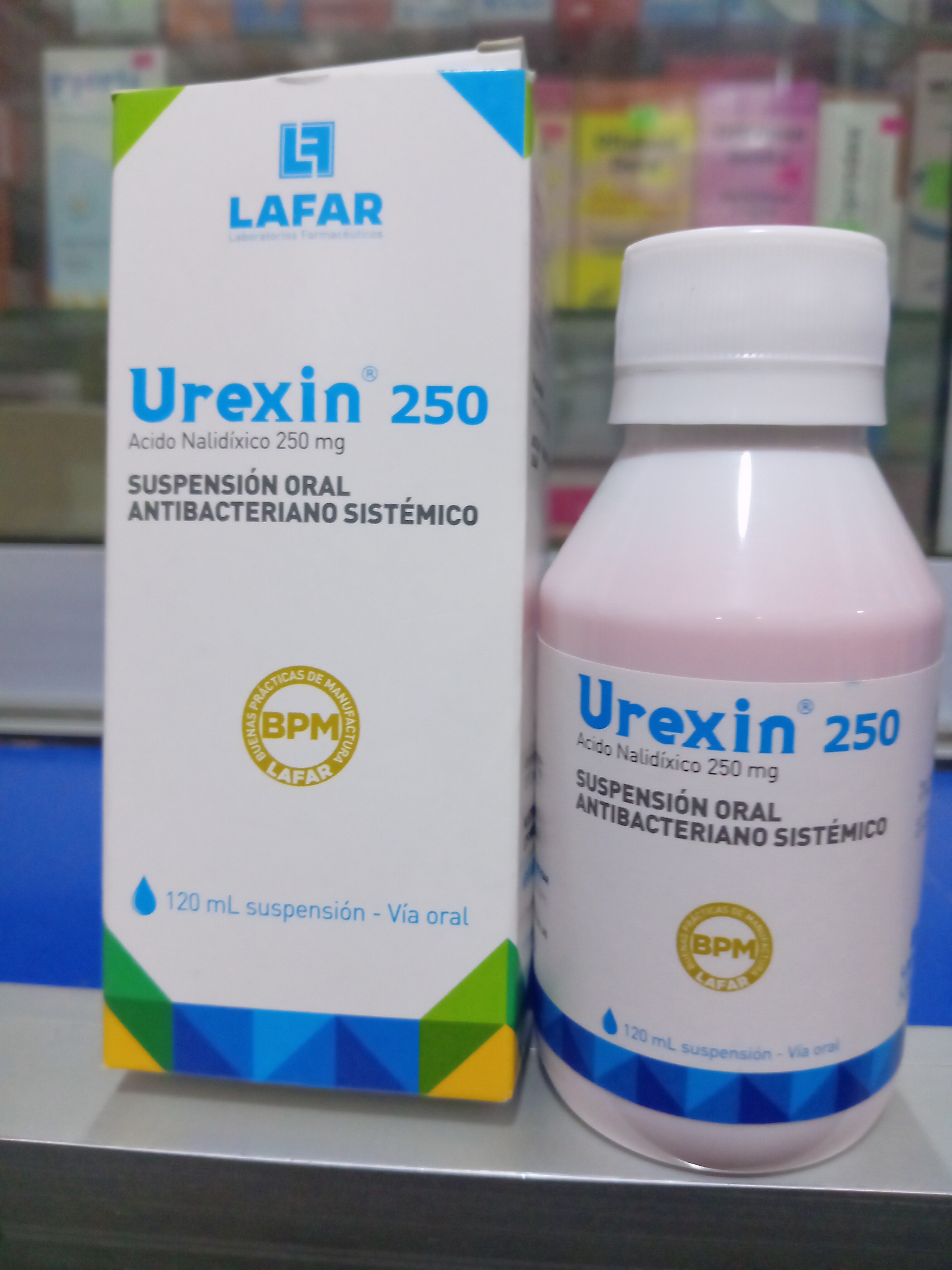 Urexin 250 jarabe X 120 ml Ácido Nalidíxico 250 mg