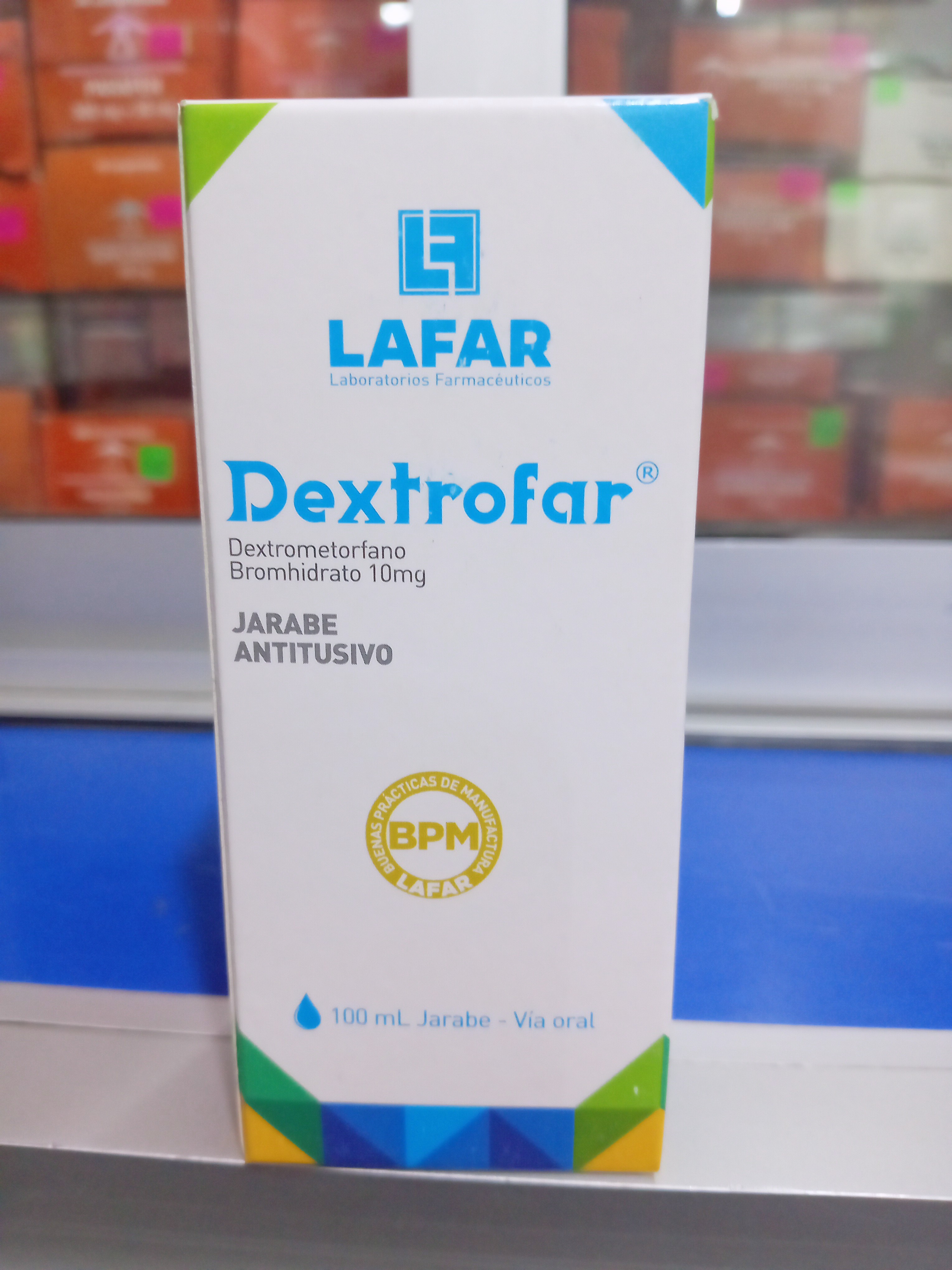 Dextrofar jarabe X 100 ml dextrometorfano 10 mg