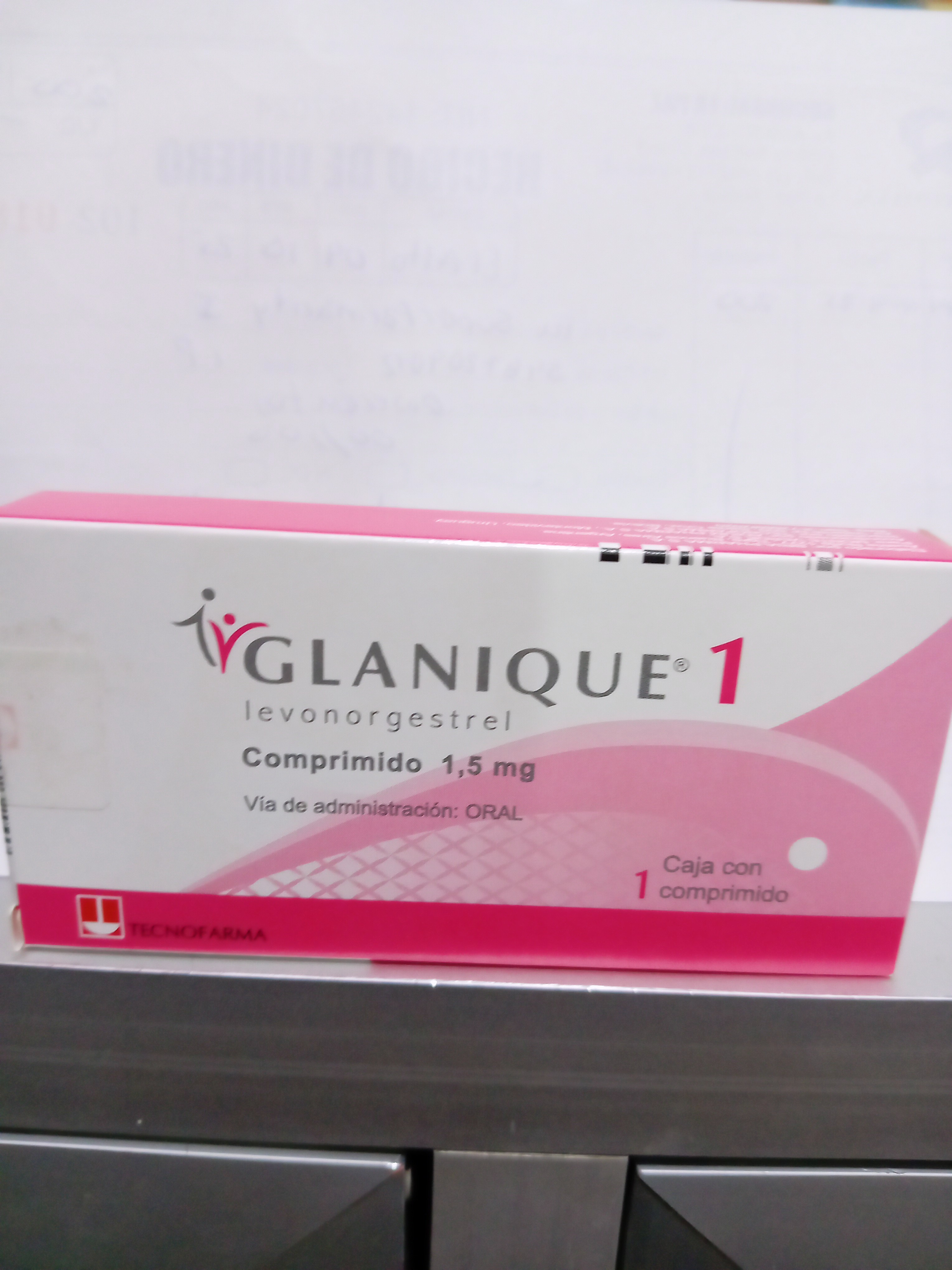 Glanique 1 X Comprimido levonogestrel 1.5 mg