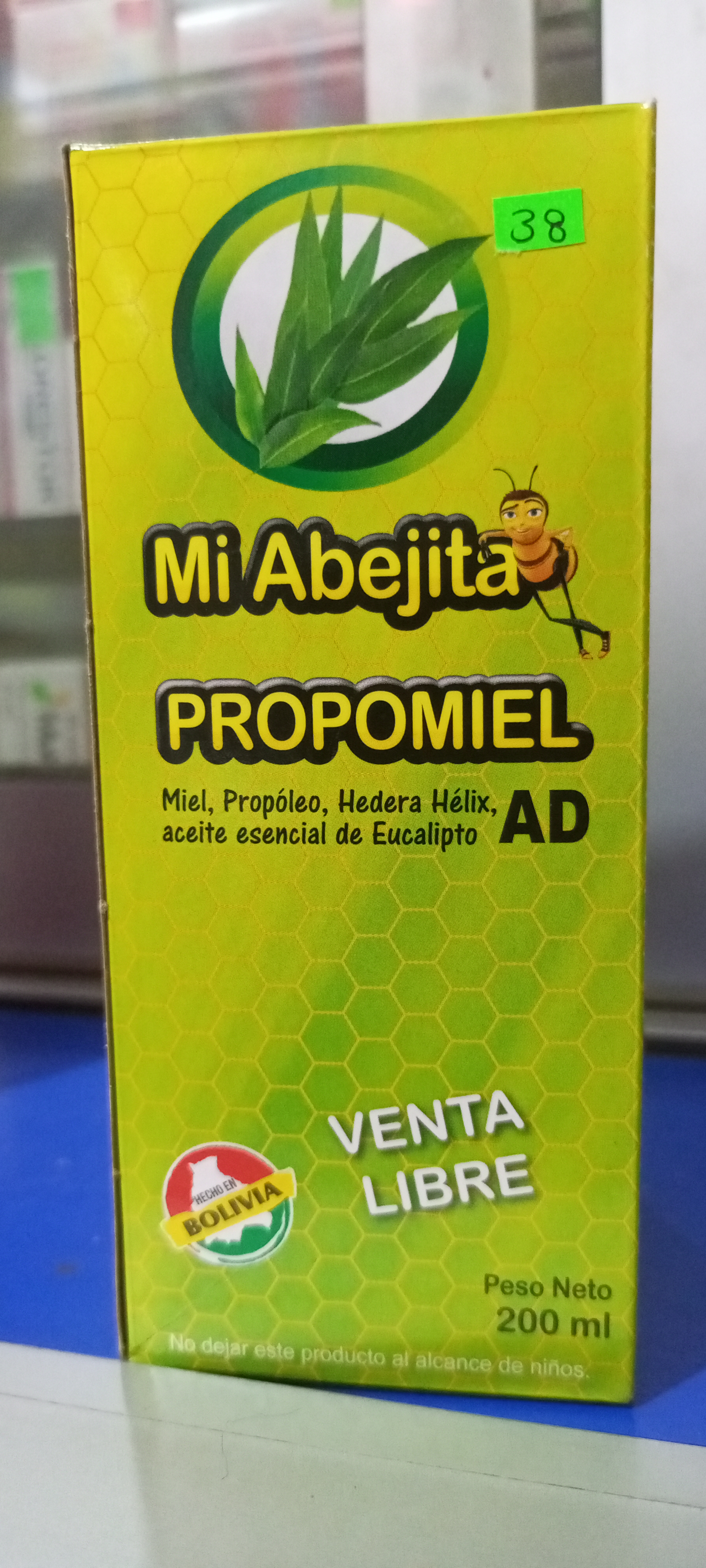 Mi Abejita Propomiel AD Jarabe X 200 mL (Miel, Propóleo, Hedera Helix y Aceite esencial de Eucalipto)