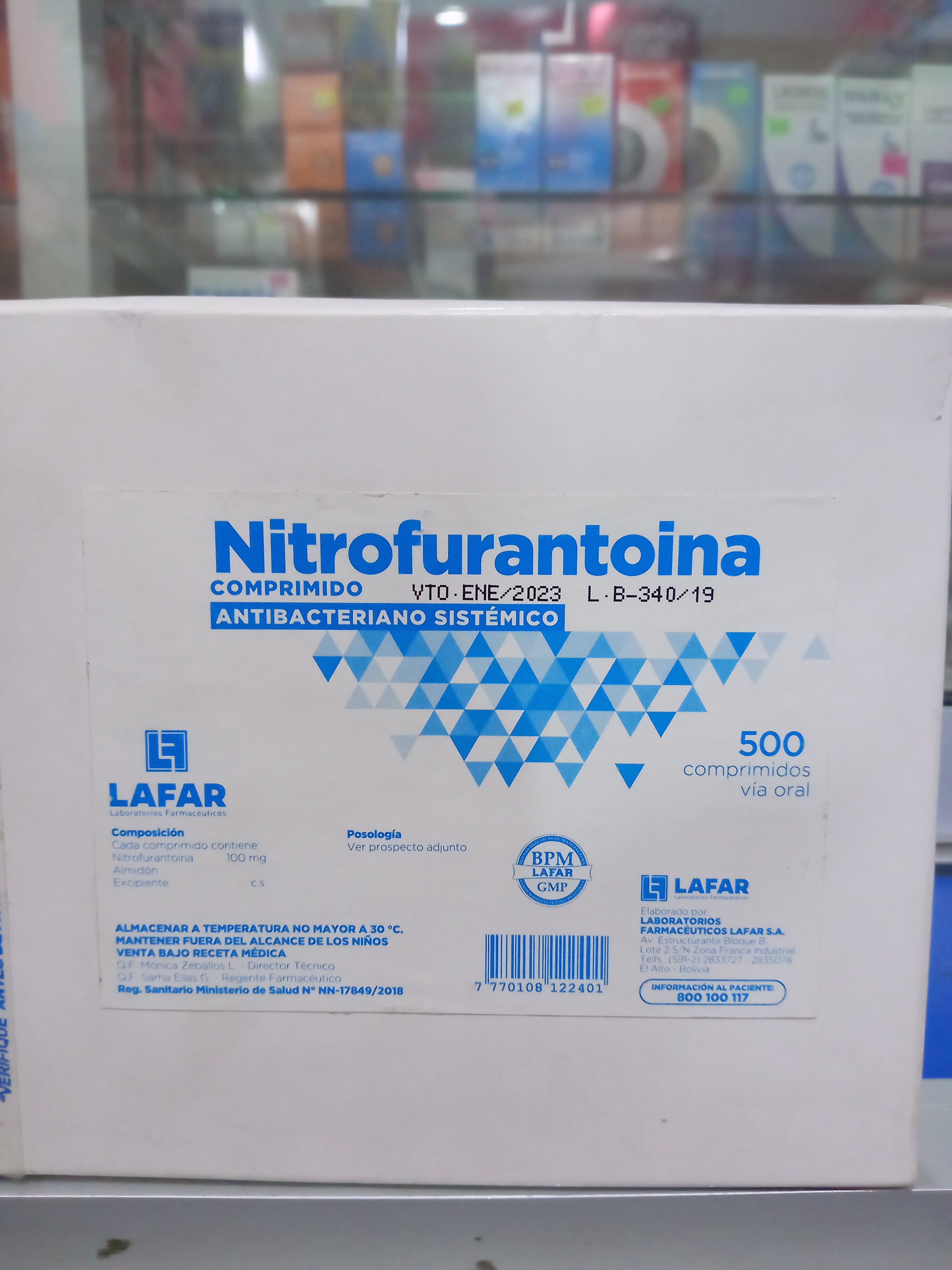 Nitrofurantoina X comprimido