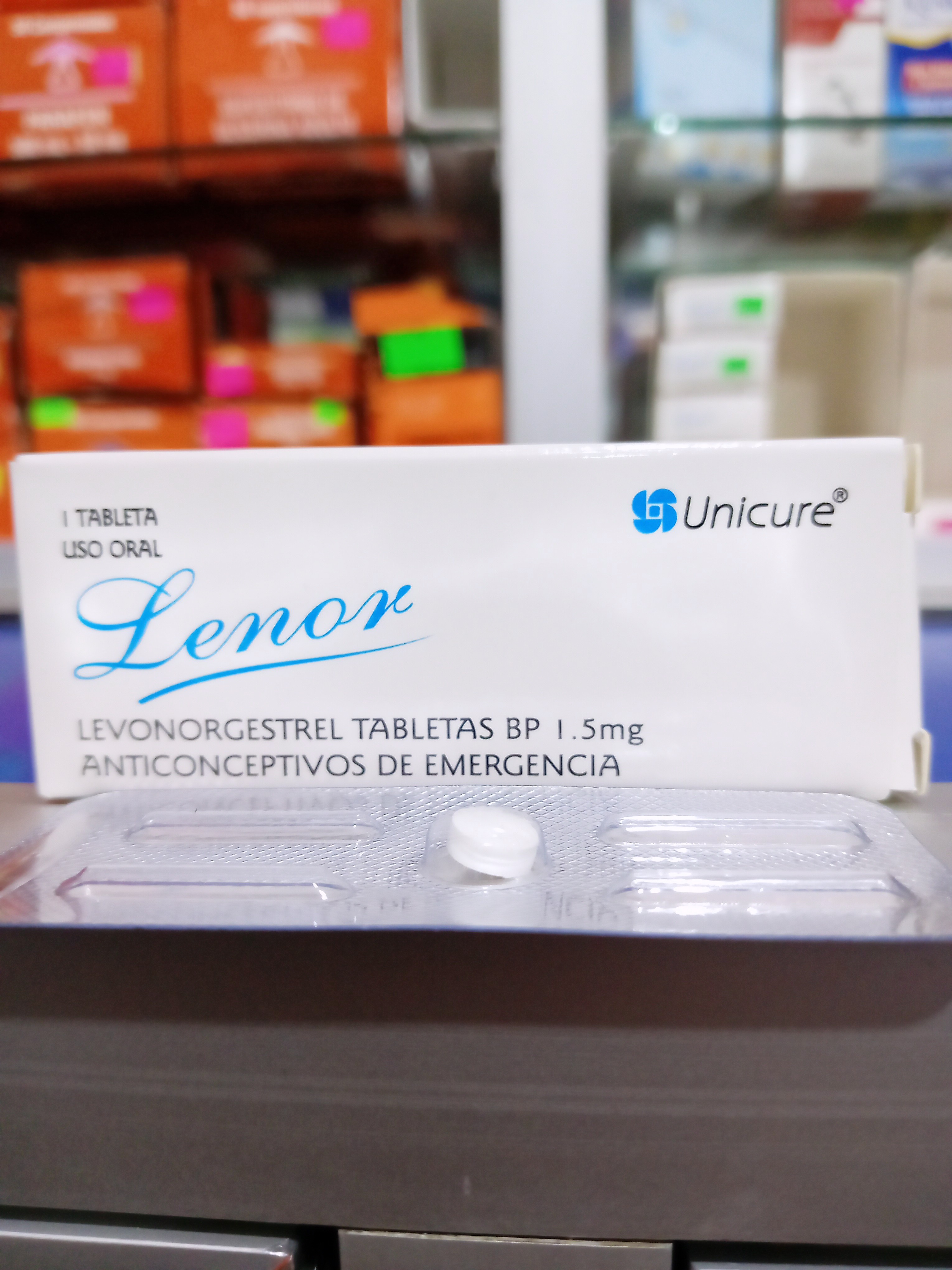 Lenor X Comprimido levonogestrel 1.5 mg
