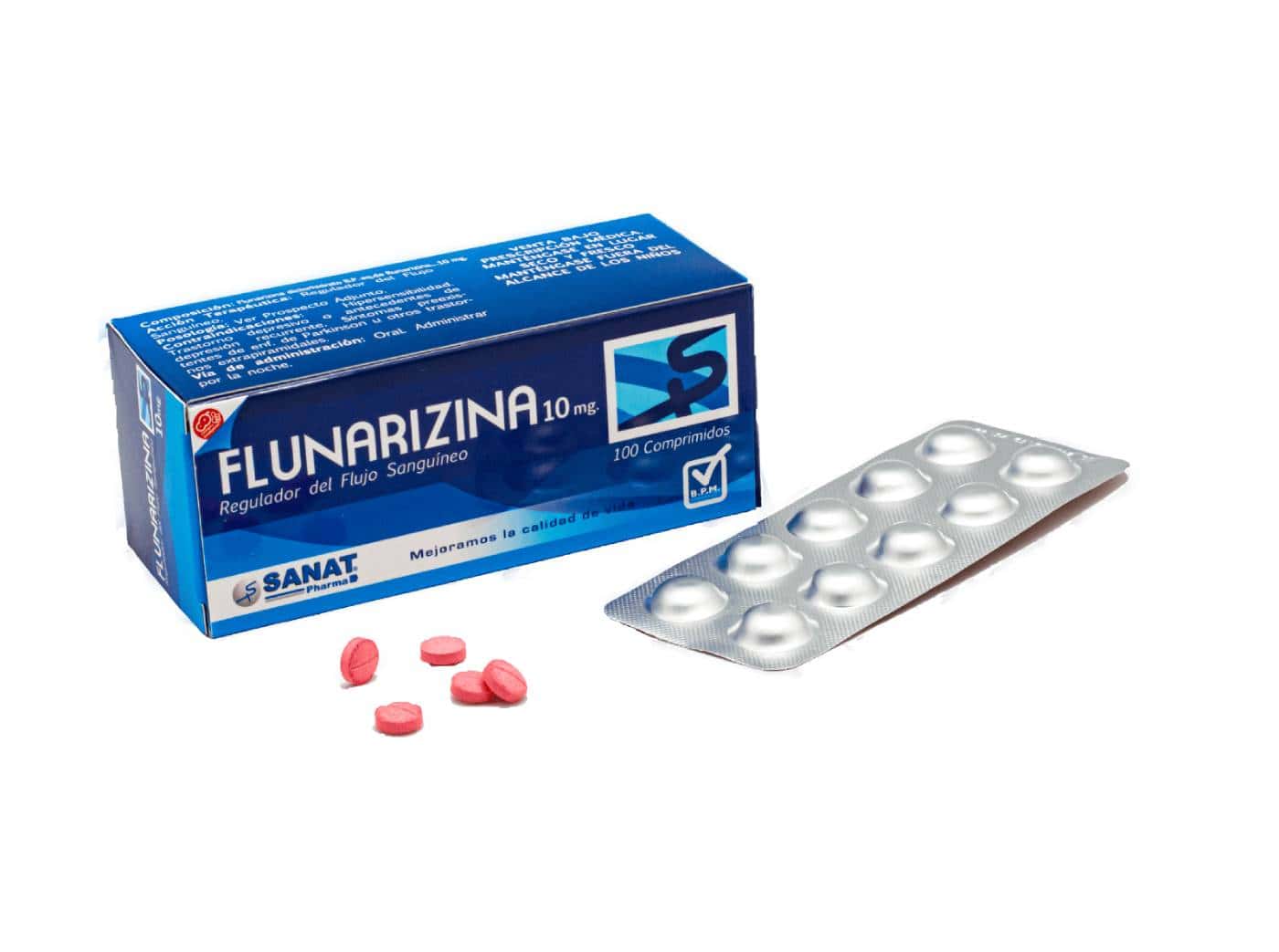 Flunarizina 10 mg X Tabletas 