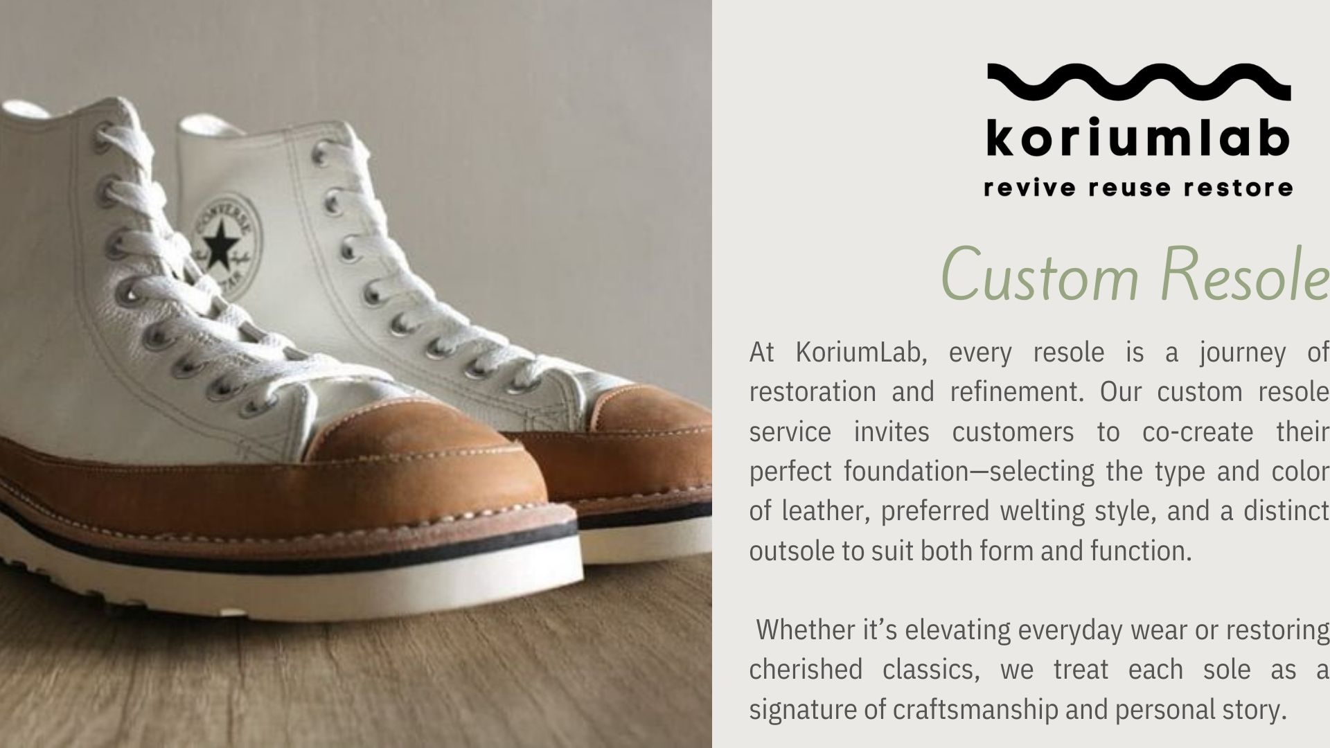 Custom Resoled Sneakers